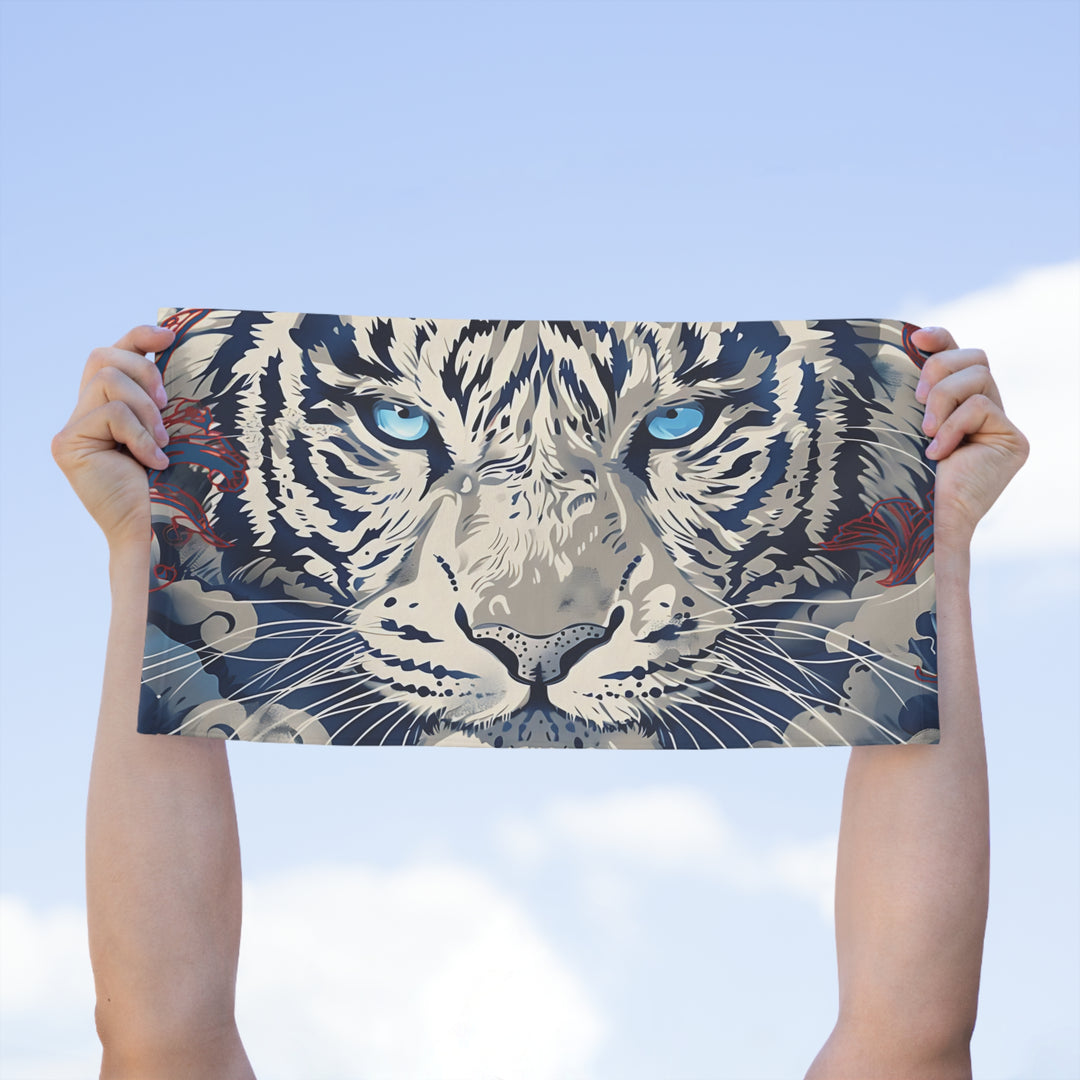 White Tiger  Gym Towel