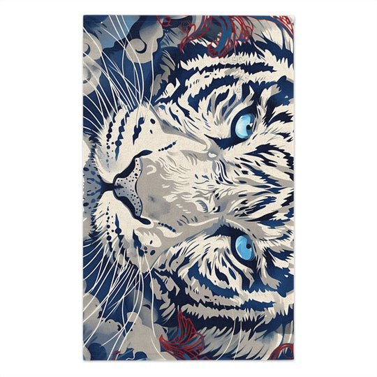 White Tiger  Gym Towel