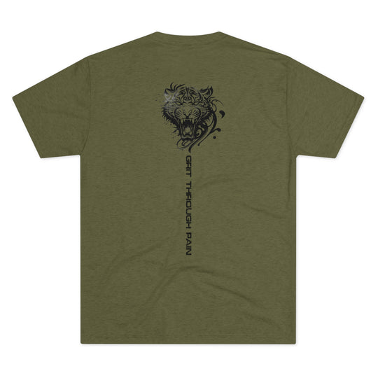 Grit Through Pain - Tri-Blend Crew Tee