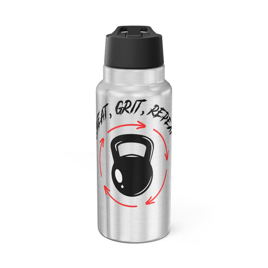 Hydration Bottle - Sweat, Grit, Repeat - 32oz Gator Tumbler