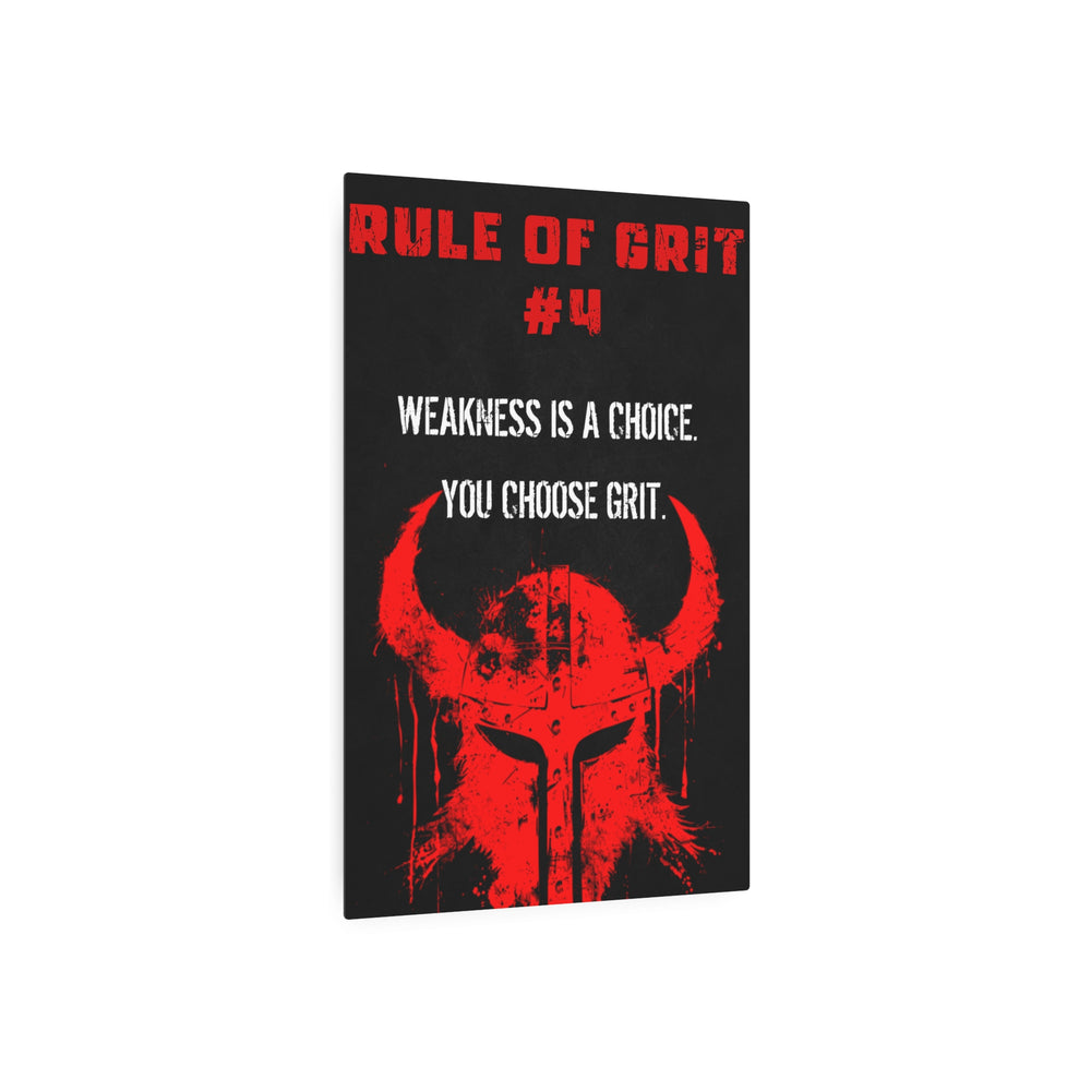 Rule of Grit #4 - Metal Art Sign