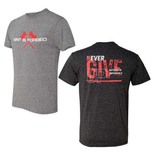 Never Give Up Gym Shirt